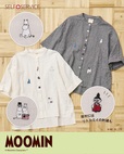 【イオンSELF+SERVICE×ムーミンコラボグッズ人気ランキング 1位】「ムーミン刺繍使いシャツ」各4,378円(税込)