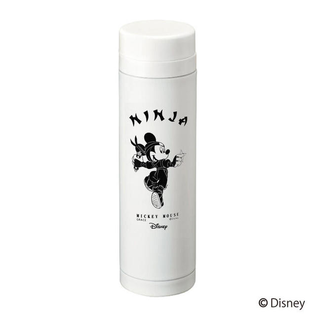MICKEYデザイン スリムサーモボトル/JUMP 300ml（ホワイト）
