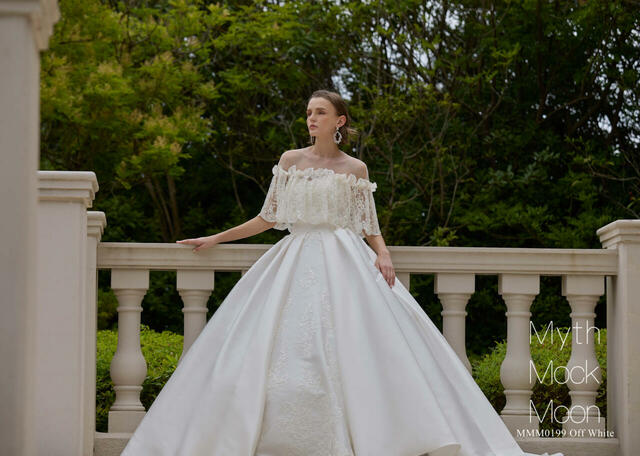クラウディア「Myth Mock Moon（ミスモックムーン）」新作ウェディングドレス　MMM0199_Off White