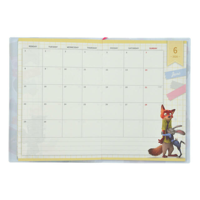 ズートピア 手帳・スケジュール帳 B6 Memories CALENDAR&ORGANIZER 2026 1,500円→899円