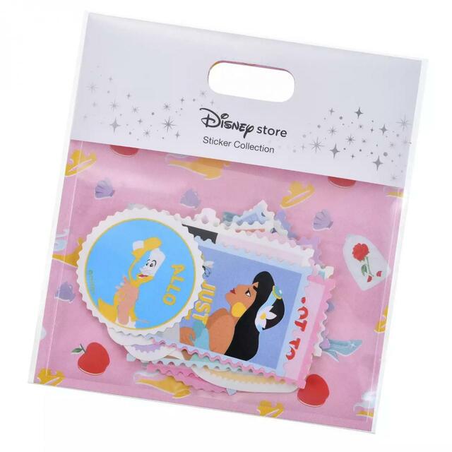 ディズニーキャラクター シール・ステッカー フレーク 切手風 ディズニープリンセス Sticker Collection 700円