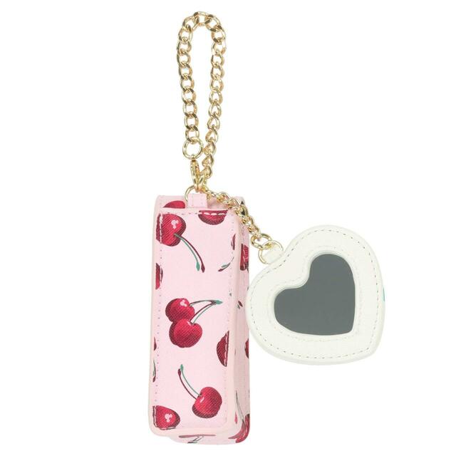 リップケースミラー付 2,500円｜東京ディズニーリゾート ミニー＆さくらんぼグッズ｜販売店舗：東京ディズニーランド「グランドエンポーリアム」、東京ディズニーシー「エンポーリオ」｜発売日：2026年2月5日（木）