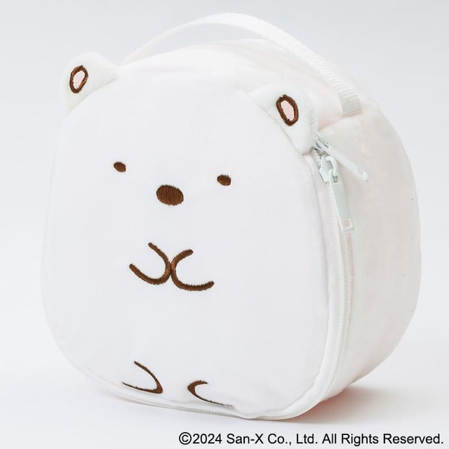 『すみっコぐらし ふわふわおすわりポーチ しろくまver.』