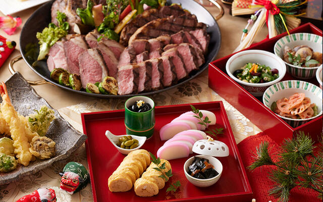 「NEW YEARブッフェ」＜期間：2026年1月1日〜3日＞【「高知の真鯛の藁焼き」や「クリスマスメニュー」も登場！浅草ビューホテルで約100種類の多彩な料理と絶景を味わうブッフェ！】