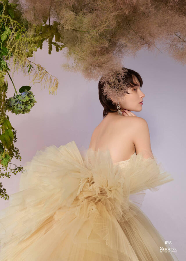 「Irida maison（イリーダメゾン）」新作ウェディングドレス　IM-0037_Yellow