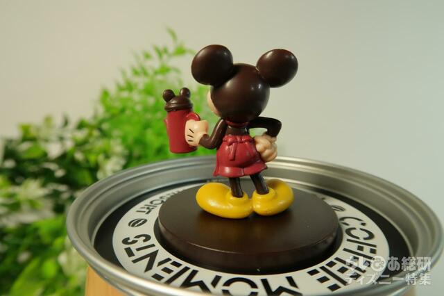 インスタントコーヒー缶 　ミッキーフィギュア部分の後ろ姿