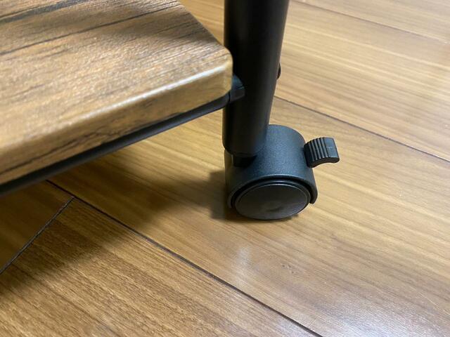 【山善YAMAZEN) 収納ラック】キャスターにはロック付き