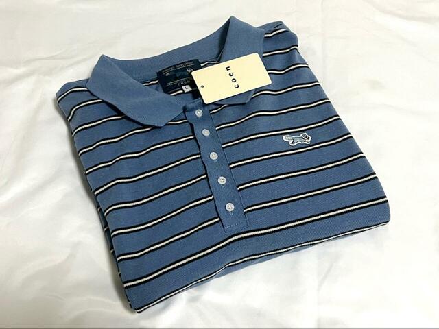 【PENNEYS×coen 別注カノコポロワンピース】胸元のボタンは5つ。普段は1つ開けるくらいがちょうど良さそう