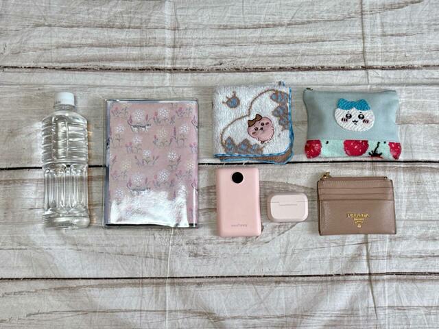 【カルディ台湾　好吃！バッグ】ペットボトルや手帳、ポーチ、ミニ財布などを入れてみると…⇒