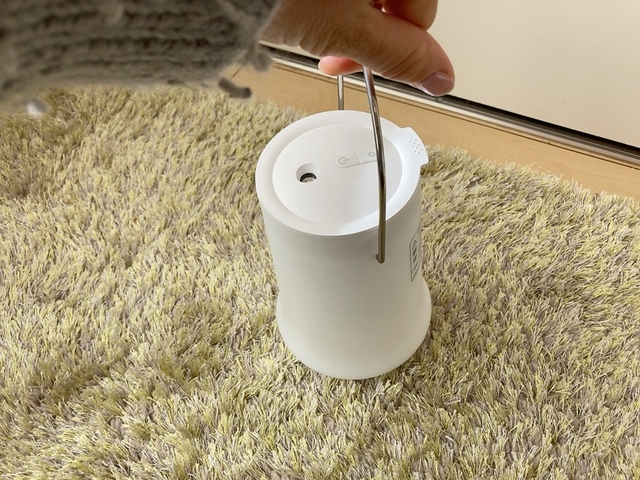 【ニトリ ランタンになるコードレス加湿器】本物のランタンのように気軽に部屋内を移動できる