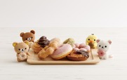 【リラックマ×ミスタードーナツ】「てのりぬいぐるみ」各1,980円／リラックマ、コリラックマ、キイロイトリ、チャイロイコグマの4種類