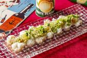 「ハモのカルパッチョ」＜期間：2025年7月1日～8月31日＞【【ヒルトン東京お台場】懐かしの味でタイムトリップ！日本のノスタルジックメニューが揃うサマーグルメフェア開催！】