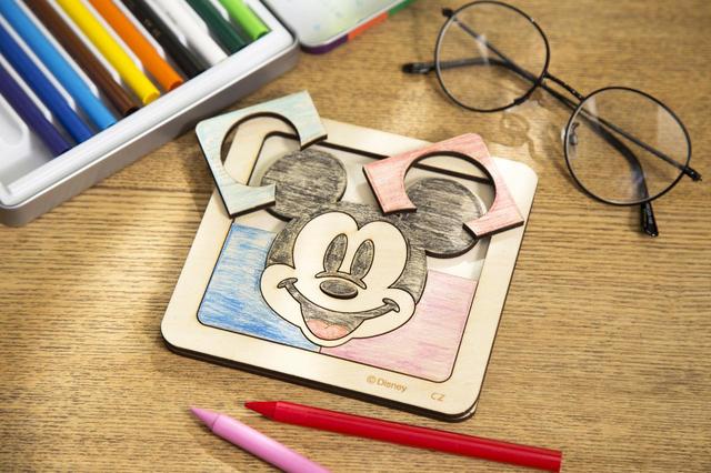 塗り絵パズルミッキーフェイス