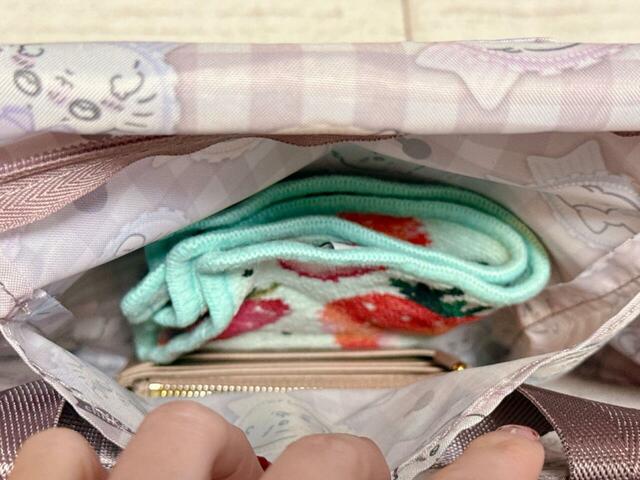 内側のポケットにはフラグメントケースなどを収納