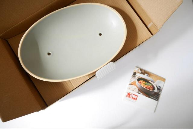 【カインズ レンジで楽チンパスタポット】マイクロ波で発熱する特殊素材を使用