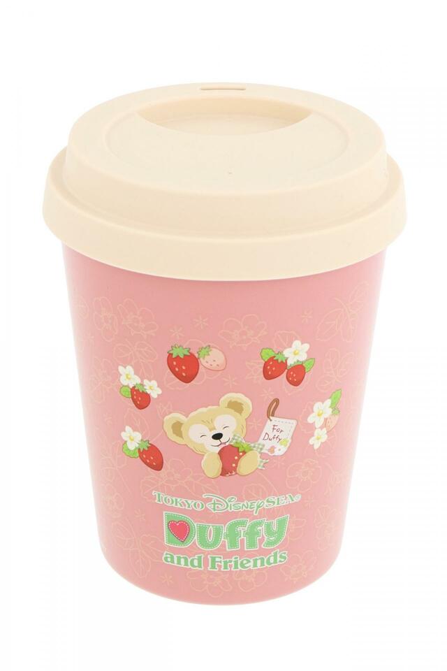 スーベニアタンブラー 対象ドリンクにプラス1,900円|東京ディズニーリゾート「ダッフィー&フレンズのハートフェルト・ストロベリーギフト」スーベニア付きメニュー|販売店舗:東京ディズニーシー「ケープコッド・クックオフ」|発売期間:2024年1月15日(月)〜3月31日(日)