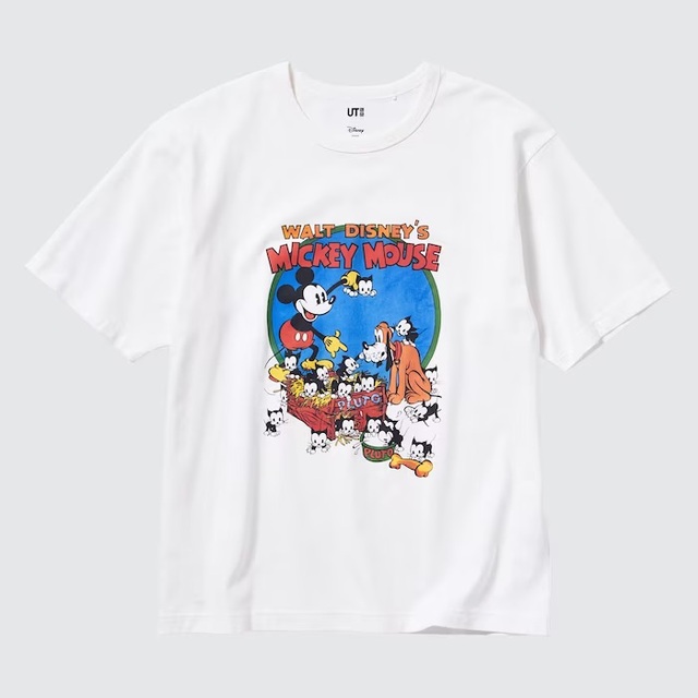 ディズニー ヴィンテージ ポスター コレクション ユニクロUT（半袖・リラックスフィット）¥1,990→¥1,290