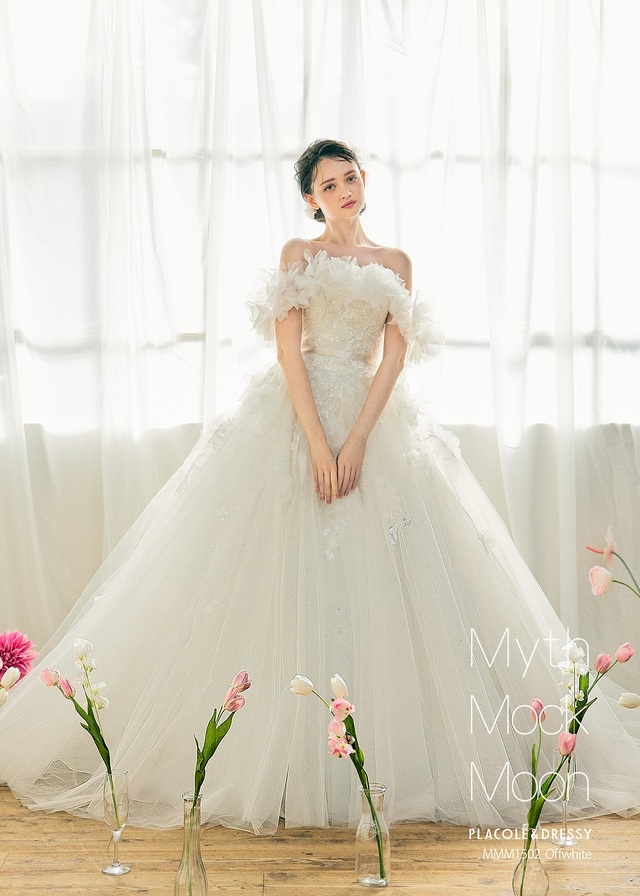 KURAUDIA × PLACOLE & DRESSY（クラウディア×プラコレ）新作ウェディングドレス｜MMM1502_Offwhite