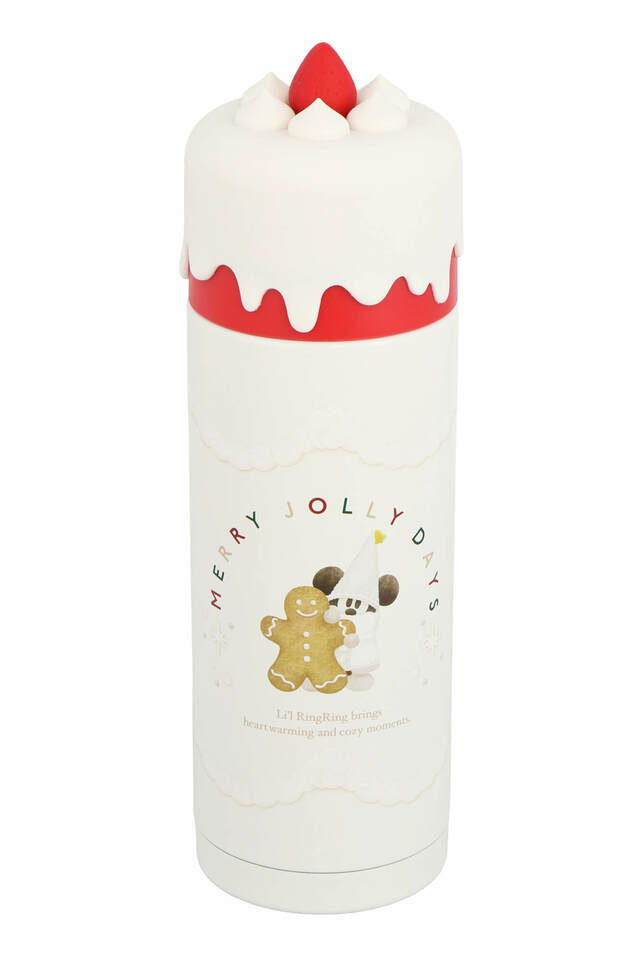 ステンレスボトル 3,800円｜東京ディズニーリゾート「ディズニー・クリスマス」クリスマスの妖精“リルリンリン”のグッズ｜販売店舗：東京ディズニーランド「ディズニー＆カンパニー」、東京ディズニーシー「ガッレリーア・ディズニー」｜発売日：2024年11月8日（金）