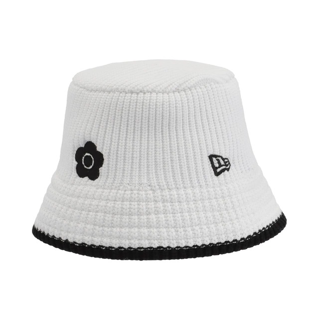 【ニューエラ×マリークワント】「NEW ERA × MQ ニットバケット ハット」¥8,800／トレンド感あるデザインのアイテム