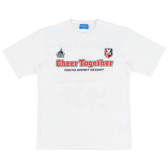 Tシャツ(S〜LL) 2,900円|東京ディズニーリゾート「ポンポンを持ったミッキーたちが元気に盛り上げてくれるグッズ」|販売店舗:東京ディズニーランド「グランドエンポーリアム」、東京ディズニーシー「エンポーリオ」|発売日:2025年4月24日(木)