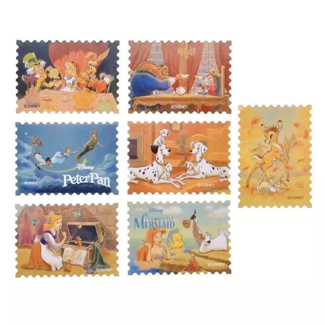 ディズニーキャラクター シール・ステッカー フレーク 切手風 クラシック Sticker Collection 700円