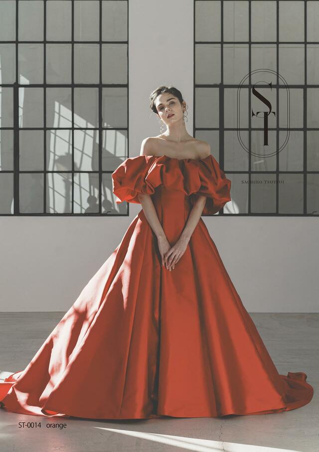 「ST」新作ウェディングドレス　ST-0014_Orange