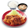 チキンカツとから揚げの合い盛り定食
