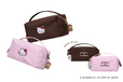 <HELLO KITTY>ミニバッグポーチ ピンク/ ブラウン 4,290円(税込)