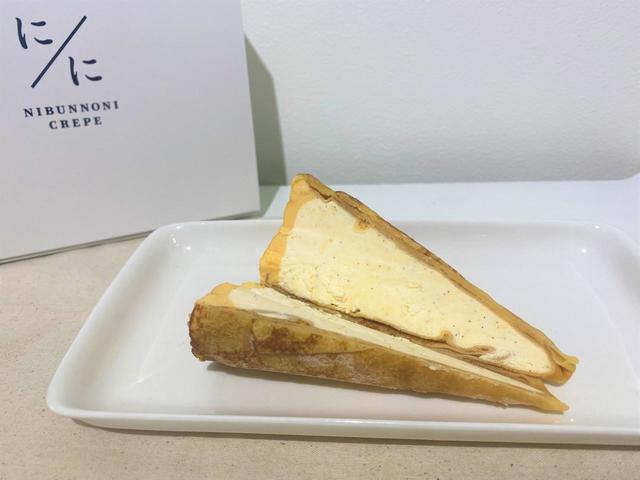 生地の端までクリームがぎっしり