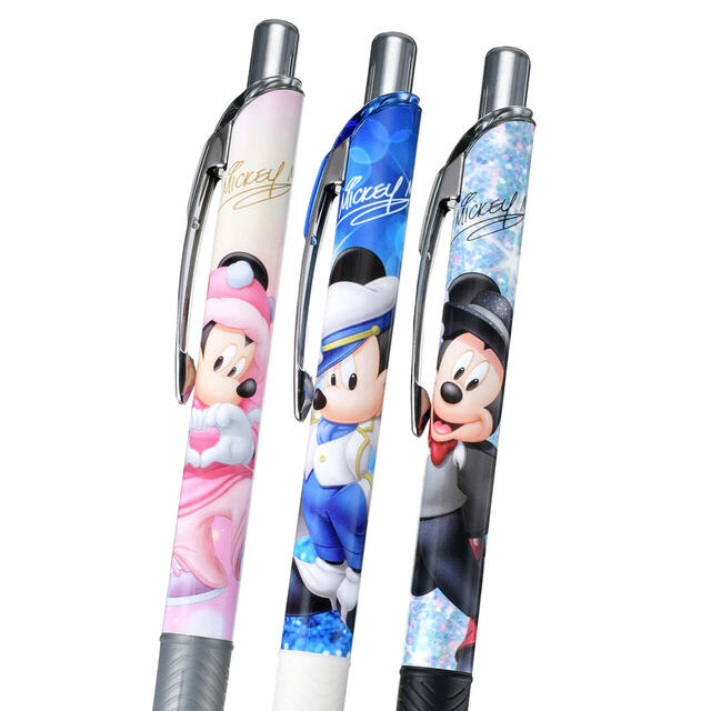 ミッキー エナージェル 0.5 ゲルインキボールペン セット HAPPY BIRTHDAY MICKEY 950円