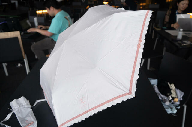 マリー おしゃれキャット 折りたたみ傘 晴雨兼用 SHINY DAY 4,000円