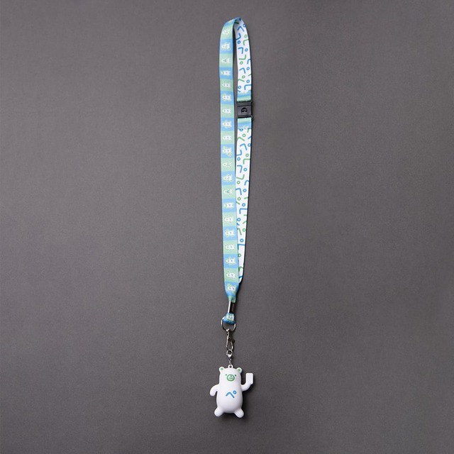 【ファミマ】ファミッペ　ラバーチャーム付きネックストラップ　1,600円／ファミッペを型取った形のラバーチャームは取り外しが可能