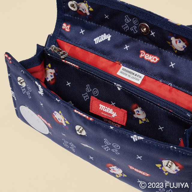 「milky × POTR」2WAY LONG WALLET ¥25,300(tax included)【吉田カバン×不二家】