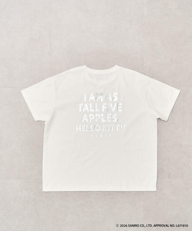 STRIPE CLUB サンリオ「サマーコレクション」ハローキティシルバー箔プリントTシャツ(¥3,490)