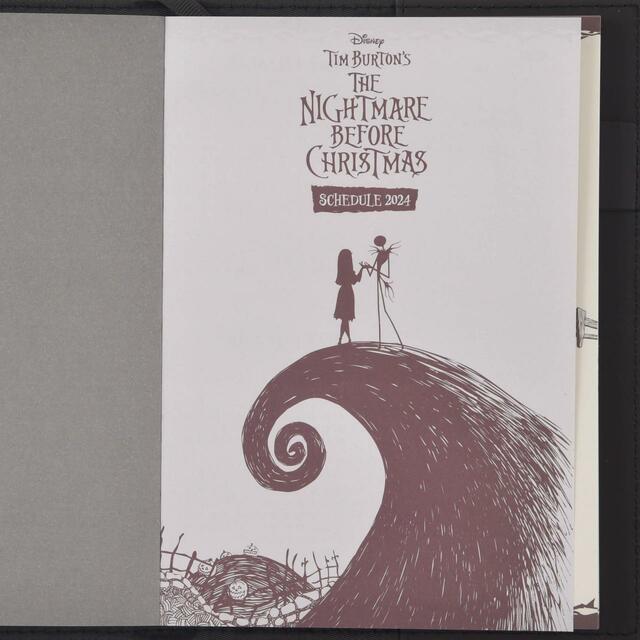 ティム・バートン ナイトメアー・ビフォア・クリスマス 手帳・スケジュール帳 B6 型押し Calendar&Organizer 2024 2,750円