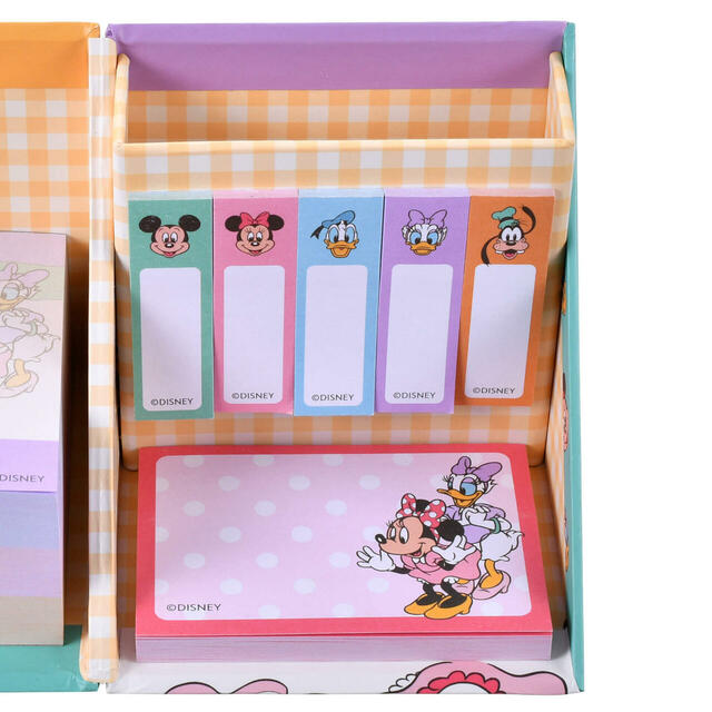 ミッキー＆フレンズ 付箋・メモ帳 ペンスタンド付き Mickey ＆ Friends 950円