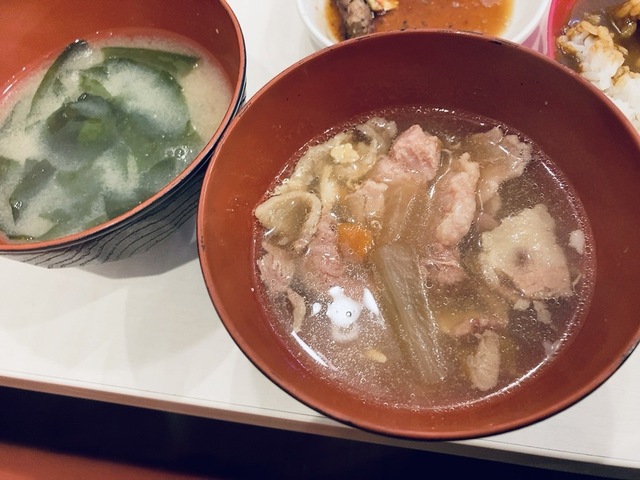 【すたみな太郎】カルビスープとお味噌汁にほっと一息