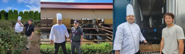 「ハスカップファーム「山口農園」（左）“eびーふ”「北の牧場舎」（中央）“星屑昆布”広尾町の漁師さん（右）」【北海道産ブランド肉が「横浜ベイシェラトン」に大集結！“黒毛和牛”も“シメパフェ”も楽しめる冬の豪華ブッフェ開催！】