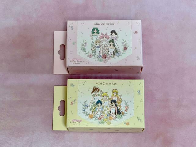 【3COINS×セーラームーン】ジップバッグミニ（A)・(B)／各税込330円