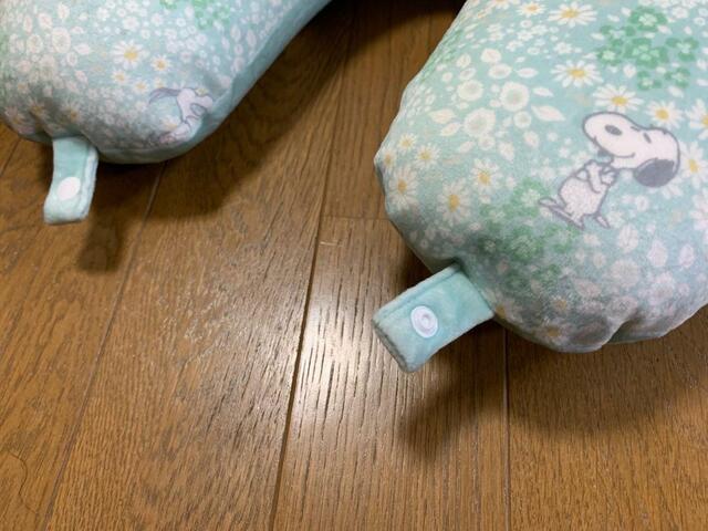 【Afternoon Tea：2WAYクッション/PEANUTS】簡単に留められるスナップボタンを搭載