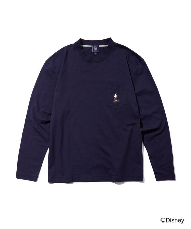 ポケットロングTシャツ 15,950円|J.PRESS「ミッキーマウス」カプセルコレクション