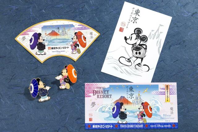 東京ディズニーリゾート「和をテーマにしたミッキーマウスとミニーマウスのグッズ」|販売店舗:東京ディズニーランド「グランドエンポーリアム」、東京ディズニーシー「スリーピーホエール・ショップ」|発売日:2026年6月4日(木)