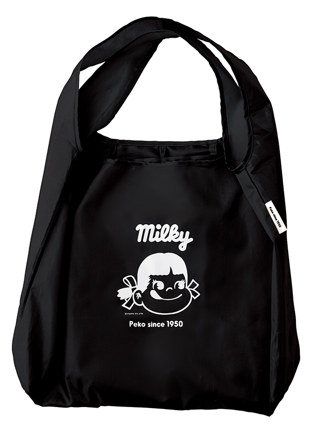 「ペコちゃんエコバッグ（ブラック）」＜税込2,280円以上お買い上げのお客様にプレゼント＞【裏不二家の日】