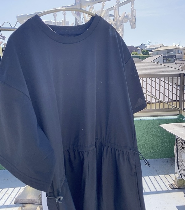 【ワークマン レディースニュートラルフレアワンピース】洗ってもすぐ乾くので、旅行やアウトドアシーンにもおすすめ！