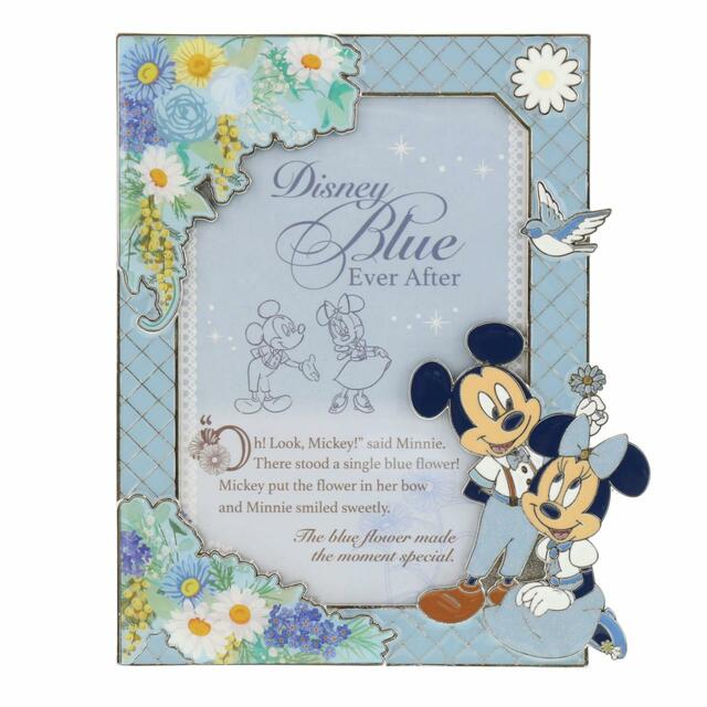フォトスタンド 4,500円｜サイズ：縦約15×横約13cm｜東京ディズニーリゾート「Disney Blue Ever After」グッズ｜発売日：2023年5月25日（木）｜販売店舗：東京ディズニーランド「ディズニー＆カンパニー」、東京ディズニーシー「ベッラ・ミンニ・コレクション」