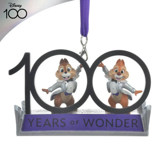 チップ＆デール オーナメント The Disney100 Platinum Celebration Collection 3,850円