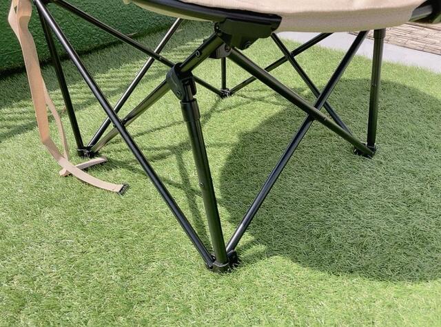 【アイリスオーヤマ HUGEL≪ヒューゲル≫ムーンチェアコンパクト】ゆったりと座れます