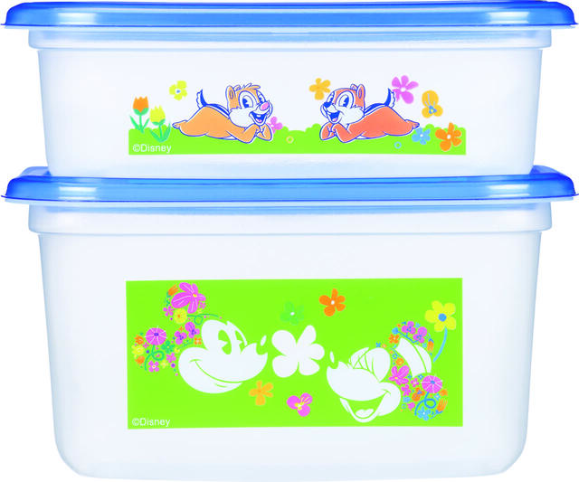 ジップロック コンテナー　長方形480ml&820ml 各1個入 ＜Disney＞ 25