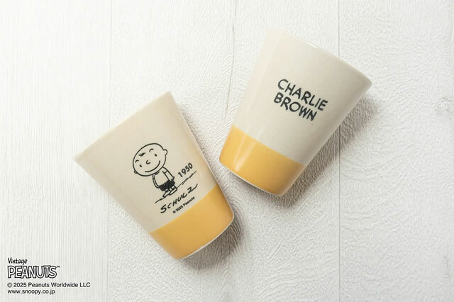 MASHICO タンブラー PEANUTS [CHARLIE BROWN 1950] イエロー